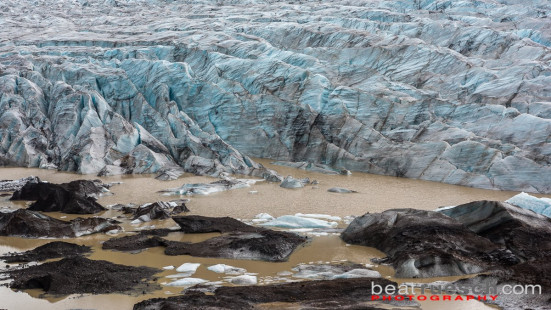 Beim Svínafellsjökull Gletscher